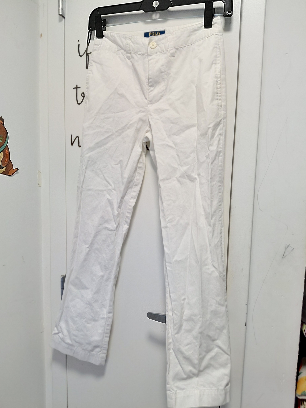 Polo by Ralph Lauren White Cotton Kids Chino Pants